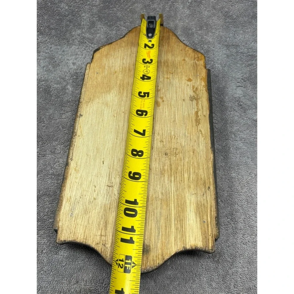 Vintage Wooden Wall Mount Steak Knife Holder Monarch Butterfly Rustic Kitchen